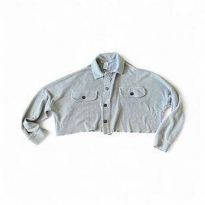 Altar’d State Ribbed Cream Cropped Sweater